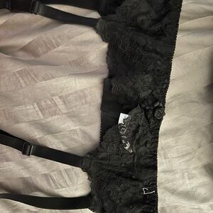 Cacique Black Lace Garter Belt 14/16
